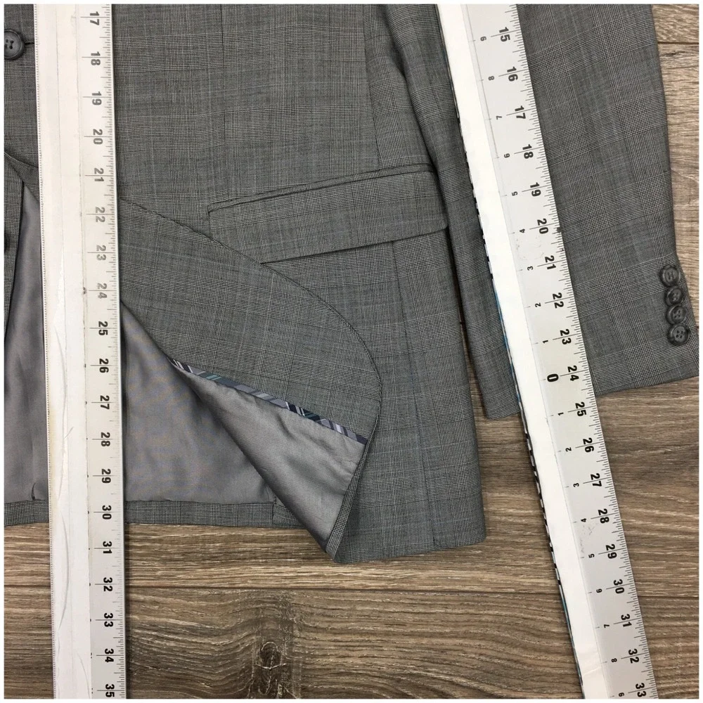 ZANETTI Mens Wool Blazer Sport Coat Casual Jacket Size 42R Classic Suit